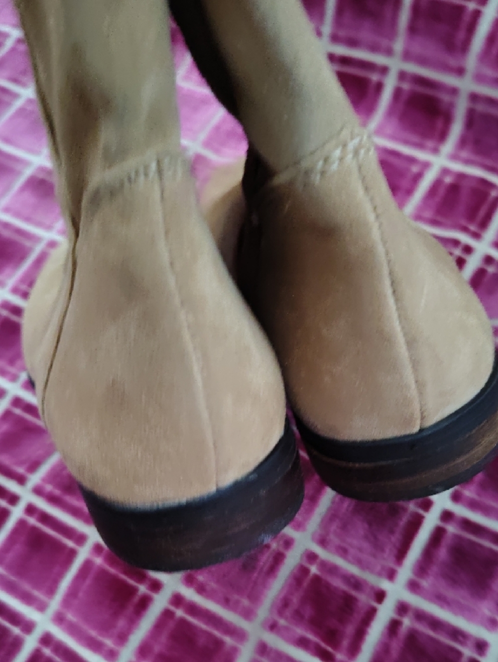 Vince Camuto Tan Suede Ankle Boots - Picture 7 of 8